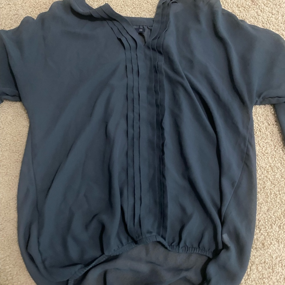 dark grey blouse